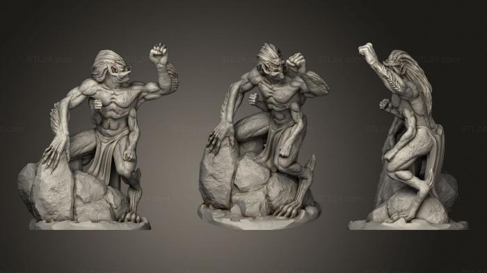 Figurines heroes, monsters and demons (Faedread, STKM_2412) 3D models for cnc